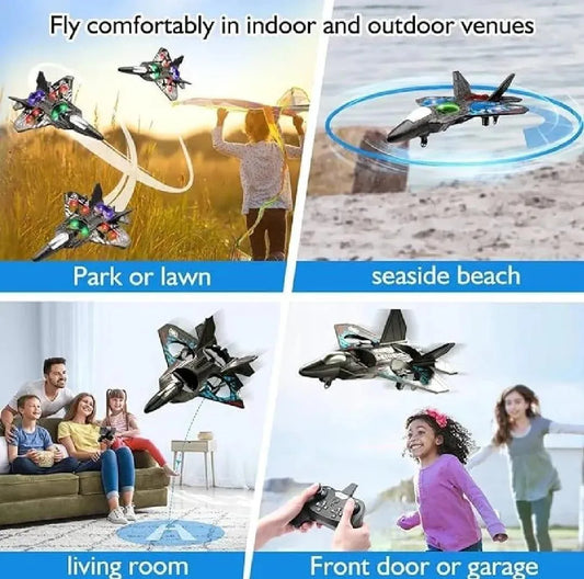 RC Fighter Jet Airplane with Remote Control