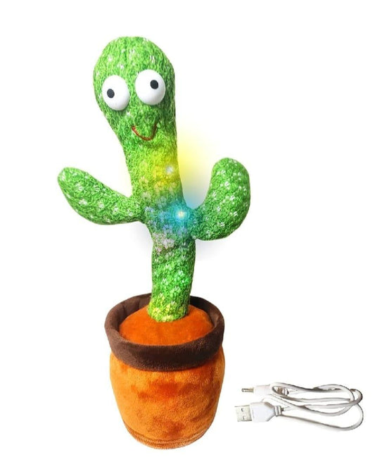 Dancing & Talking Cactus Plush Toy | USB Rechargeable