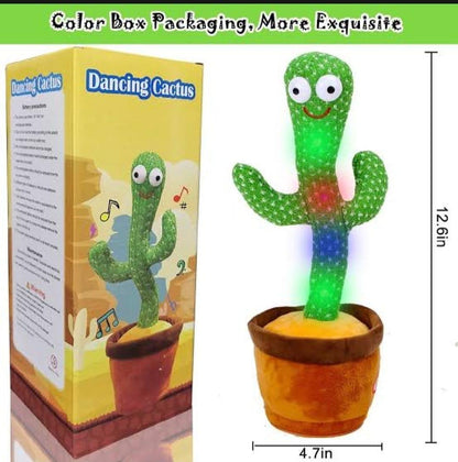 Dancing & Talking Cactus Plush Toy | USB Rechargeable