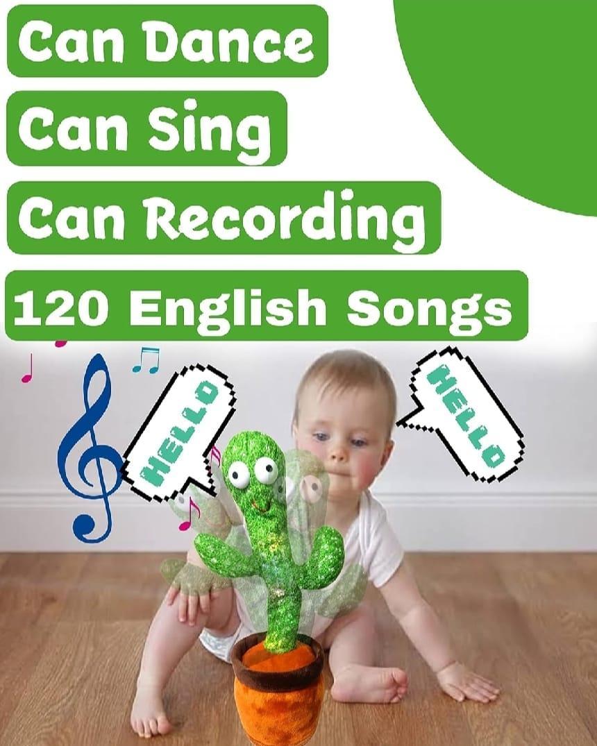 Dancing & Talking Cactus Plush Toy | USB Rechargeable