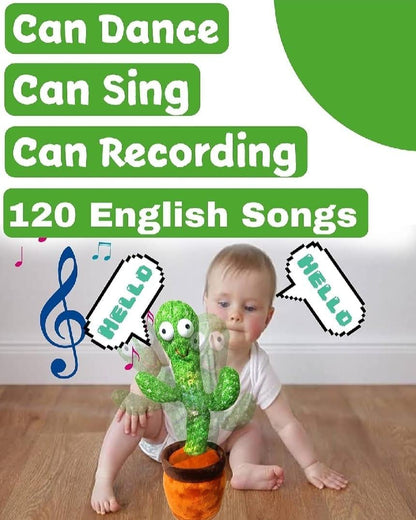 Dancing & Talking Cactus Plush Toy | USB Rechargeable