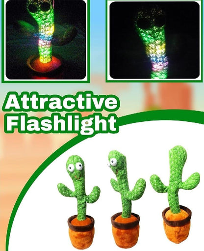 Dancing & Talking Cactus Plush Toy | USB Rechargeable