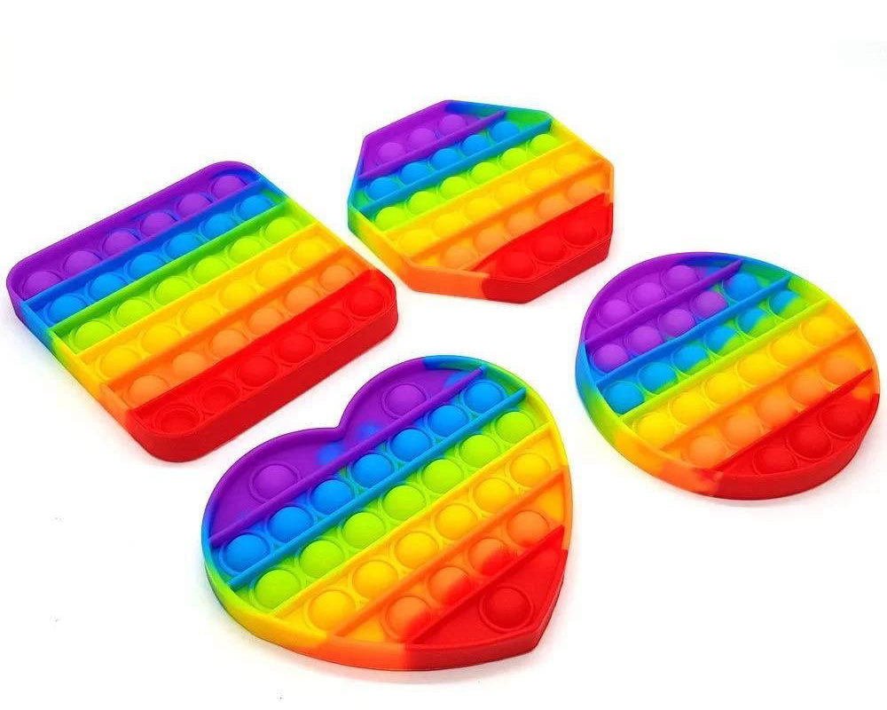 Rainbow Pop It Fidget Toy | Stress Relief Sensory Toy