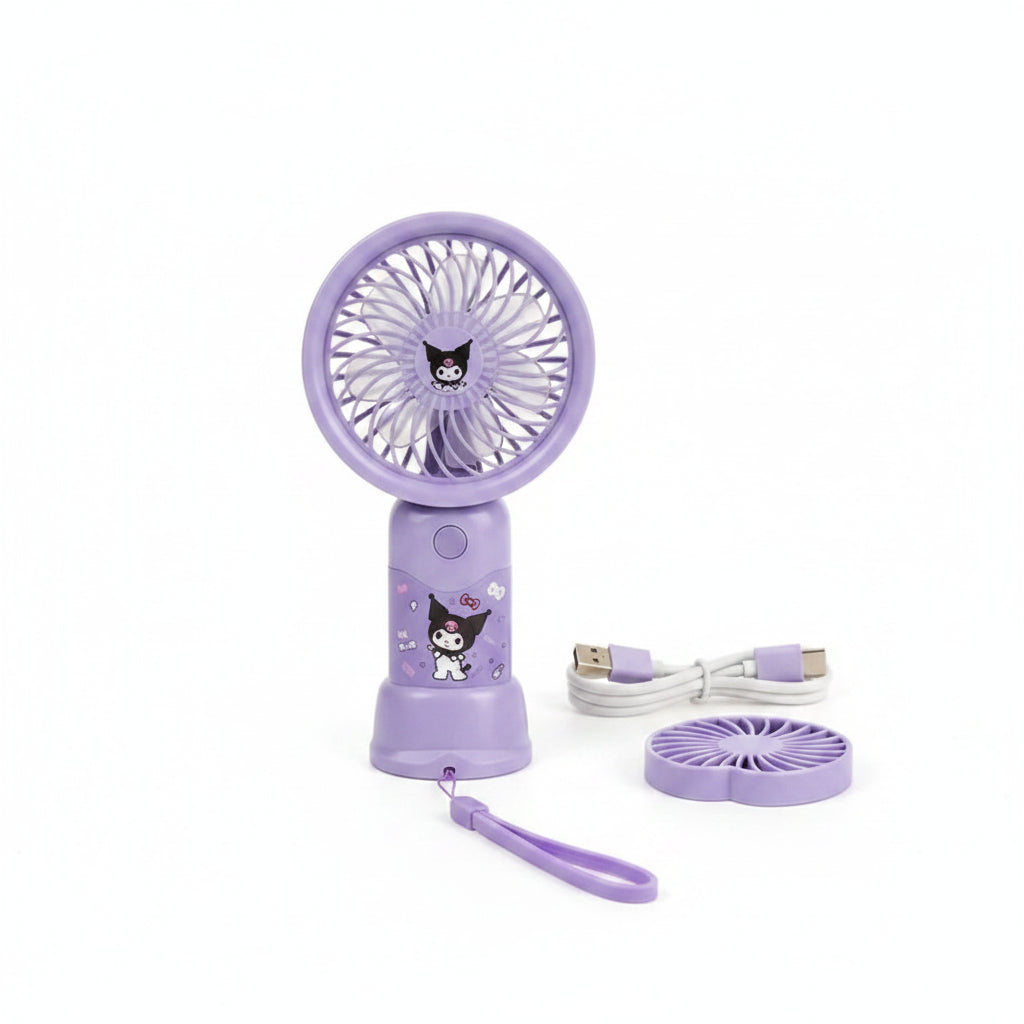 Cute Mini Portable USB Rechargeable Fan | Handheld Cooling Fan