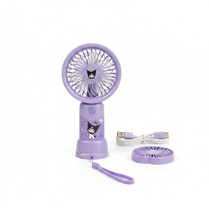 Cute Mini Portable USB Rechargeable Fan | Handheld Cooling Fan