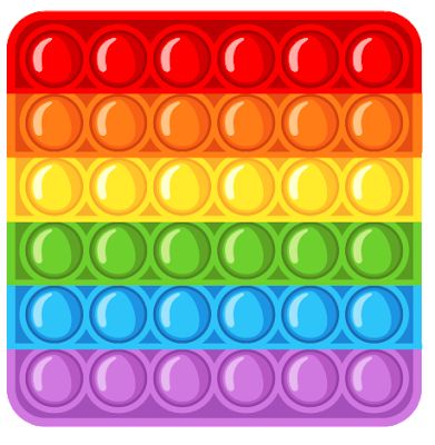 Rainbow Pop It Fidget Toy | Stress Relief Sensory Toy